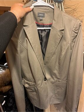 Mexx Olive-Tone Women's Blazer Jacket